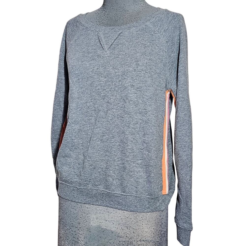 Gray Cotton Blend Crop Sweatshirt Size Small